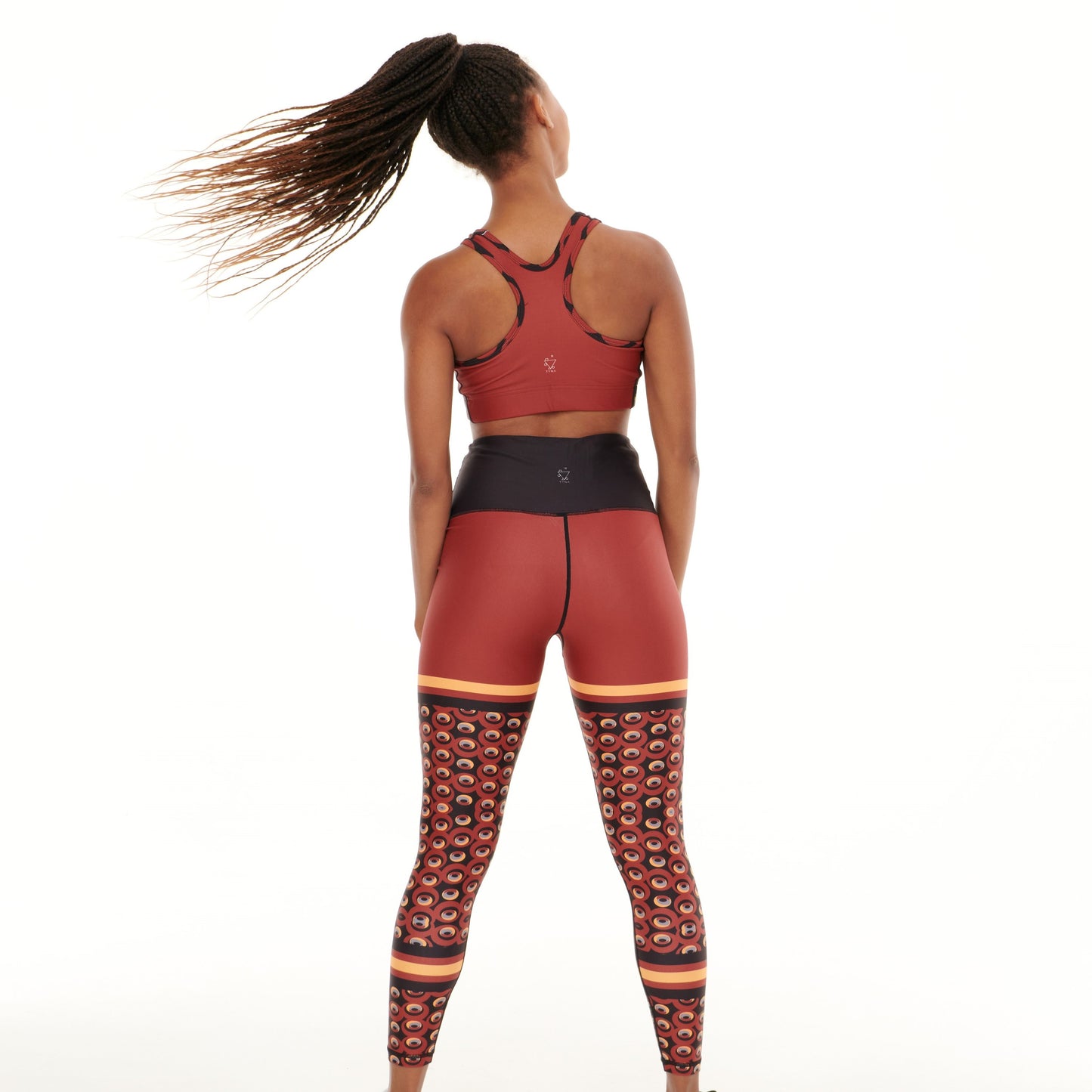 Siefay  On Iron Red Funky Leggings