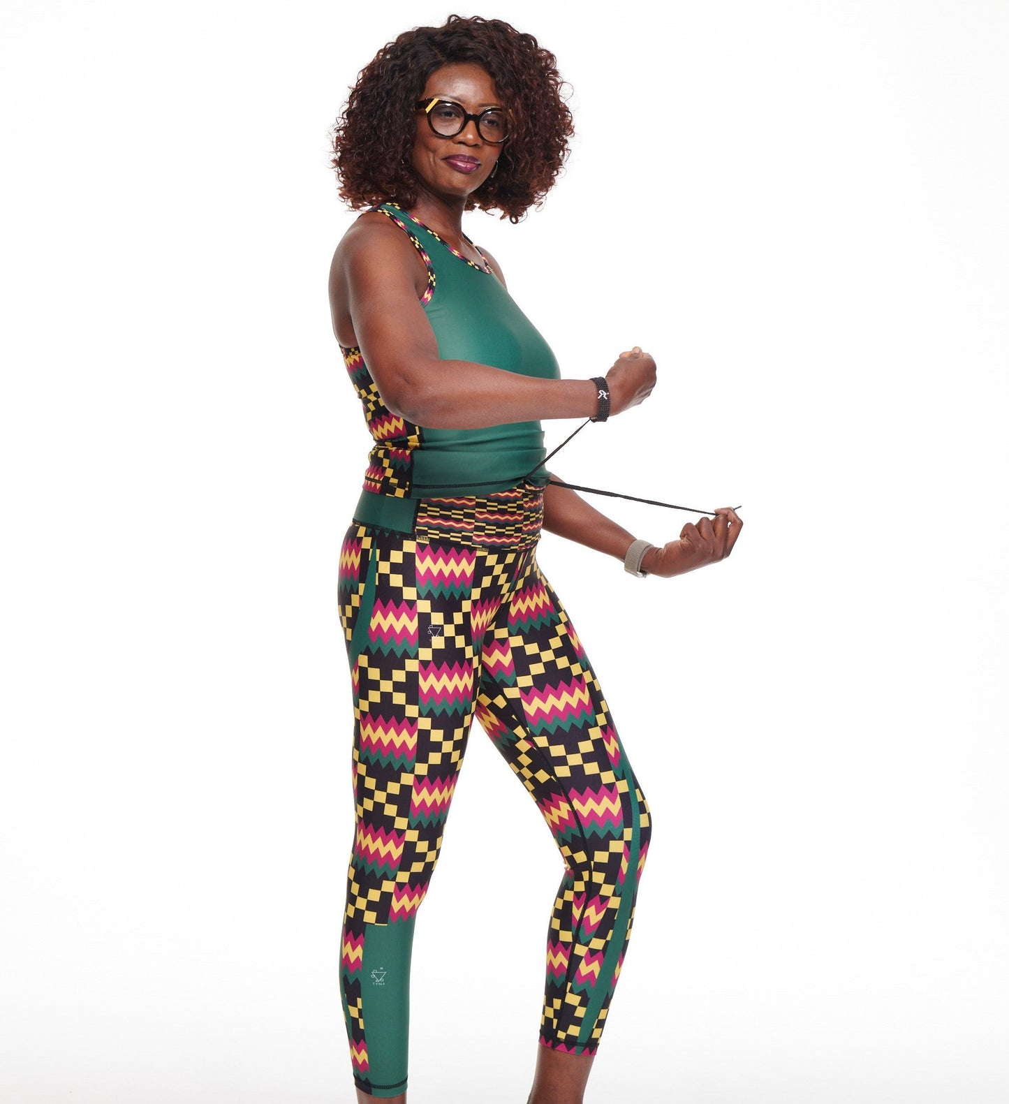 Kayentee Green Vibrant Leggings