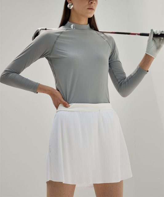 Anell Golf Light Pleated Skirt - White - Sportkyu