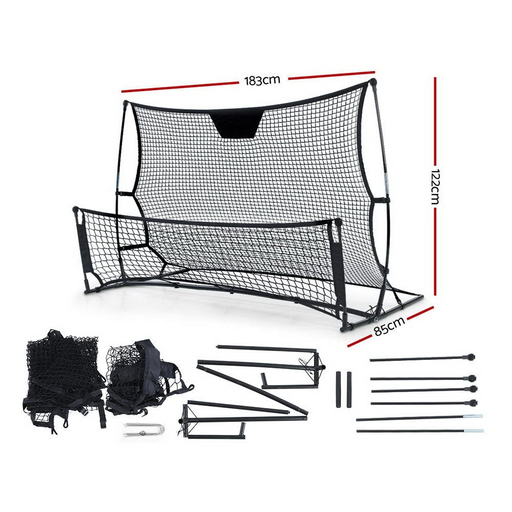 Everfit Portable Soccer Rebounder Net Volley Training Football Goal - Sportkyu