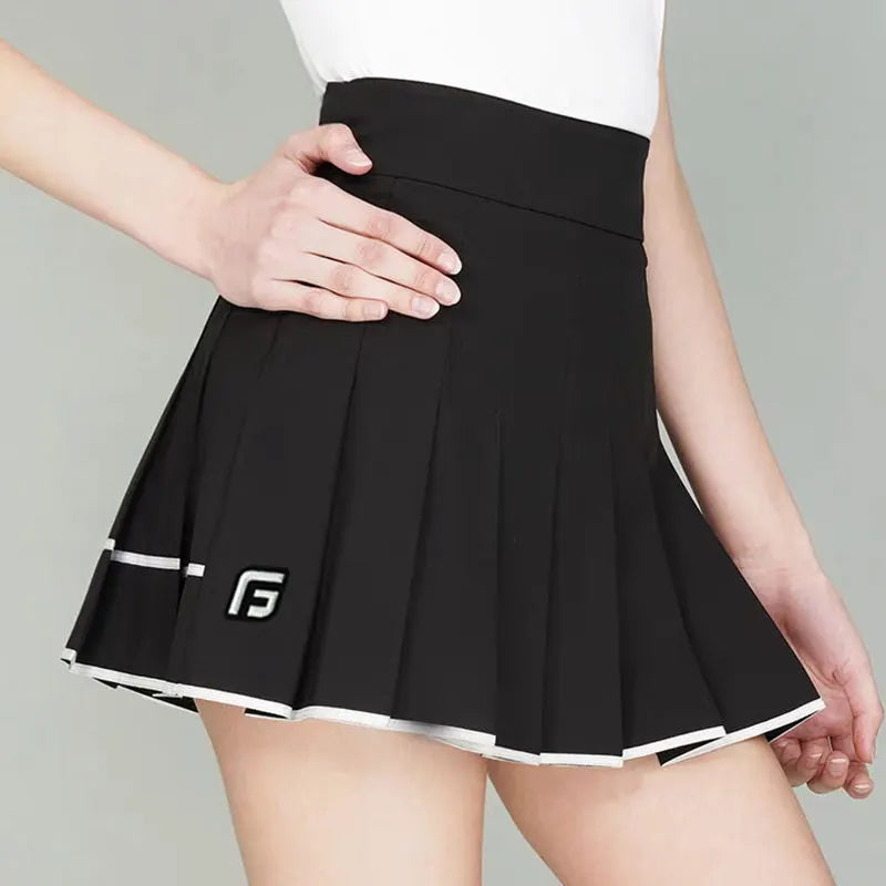 Golf Women's Summer Autumn Short Pleat Skirt High Waist Slim Fit