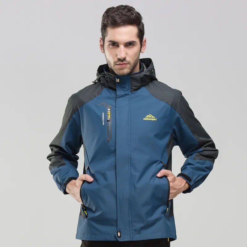 Men Boy Thermal Little Waterproof Jacket Black Outdoor Sport