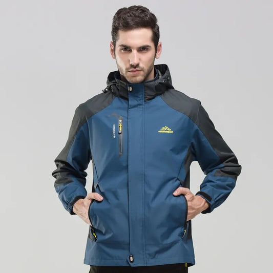 Männer Junge Thermal Little wasserdichte Jacke Schwarz Outdoor Sport