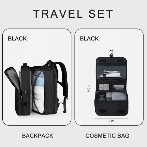 Extendible Travel Backpack Unisex Laptop Bag Women Large Luggage Bags - Sportkyu