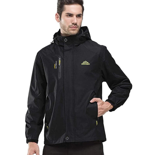 Men Boy Thermal Little Waterproof Jacket Black Outdoor Sport