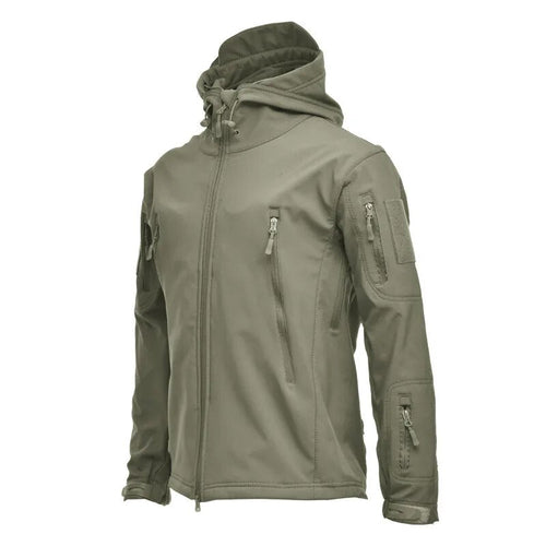 Men Military Tactical Hiking Jacket Outdoor Windproof Fleece Thermal