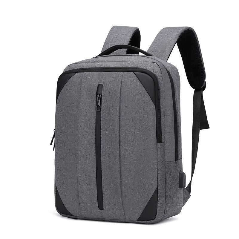 Business Backpack For Male USB Charging Multifunctional Nylon - Sportkyu