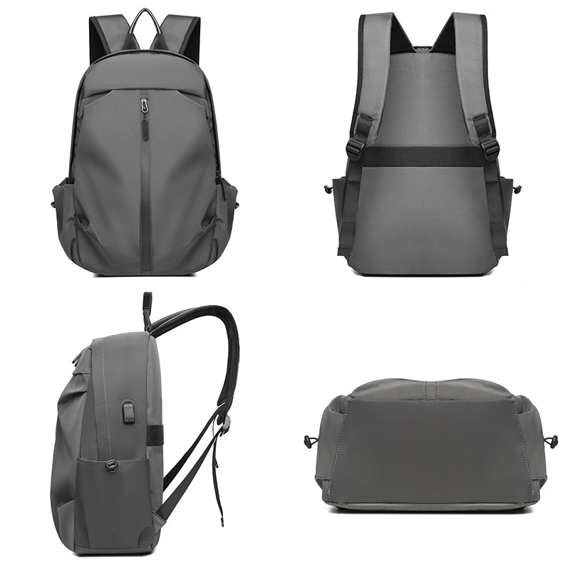 Men's Travel Bag High Quality Fashion Backpack with Charging Port - Sportkyu