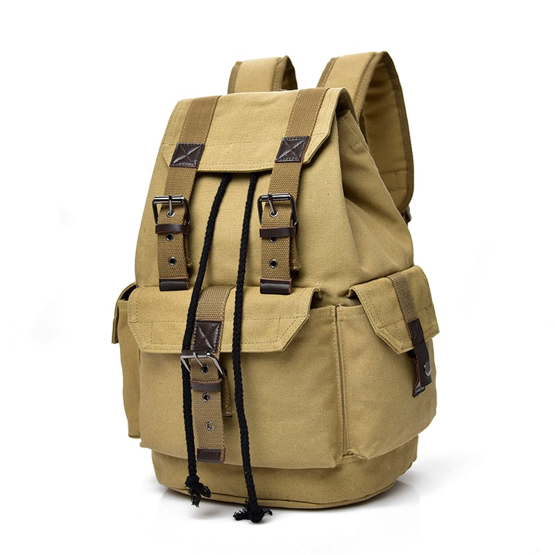 School Hiking Canvas Travel Outdoor Sports Backpack for Men