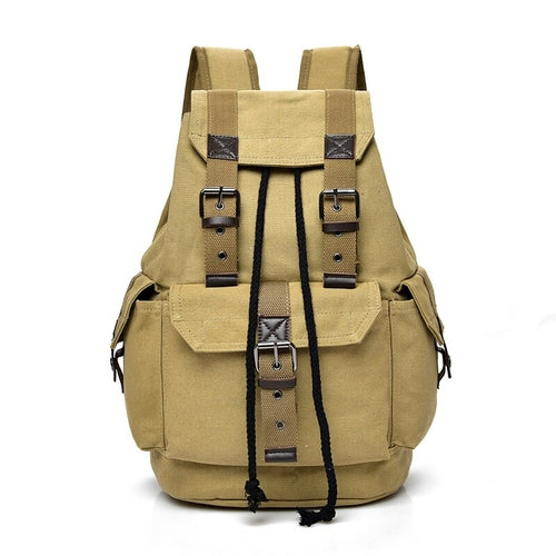 School Hiking Canvas Travel Outdoor Sports Backpack for Men