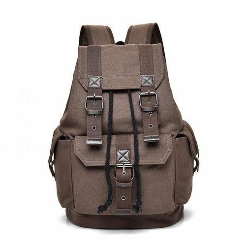 School Hiking Canvas Travel Outdoor Sports Backpack for Men