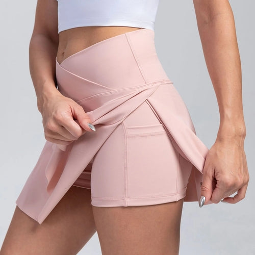 Women Pleated Tennis Skirt with Pockets Shorts Athletic Skirts