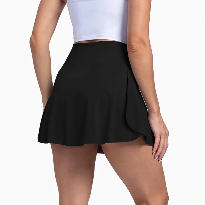 Women Pleated Tennis Skirt with Pockets Shorts Athletic Skirts