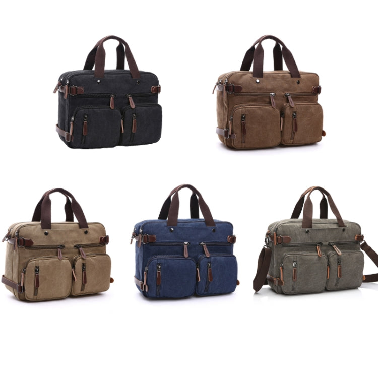 Casual Canvas Three-Purpose Business Briefcase Computer Bag, Color: - Sportkyu