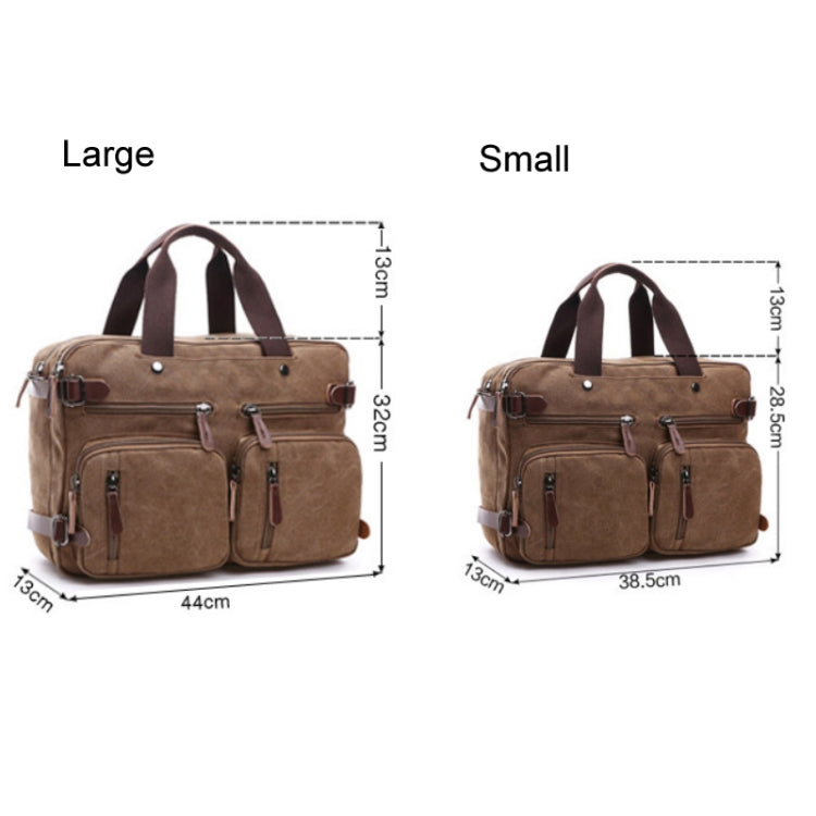 Casual Canvas Three-Purpose Business Briefcase Computer Bag, Color: - Sportkyu