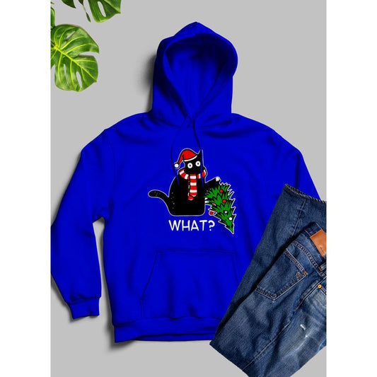 What Cat Christmas Tree Hoodie