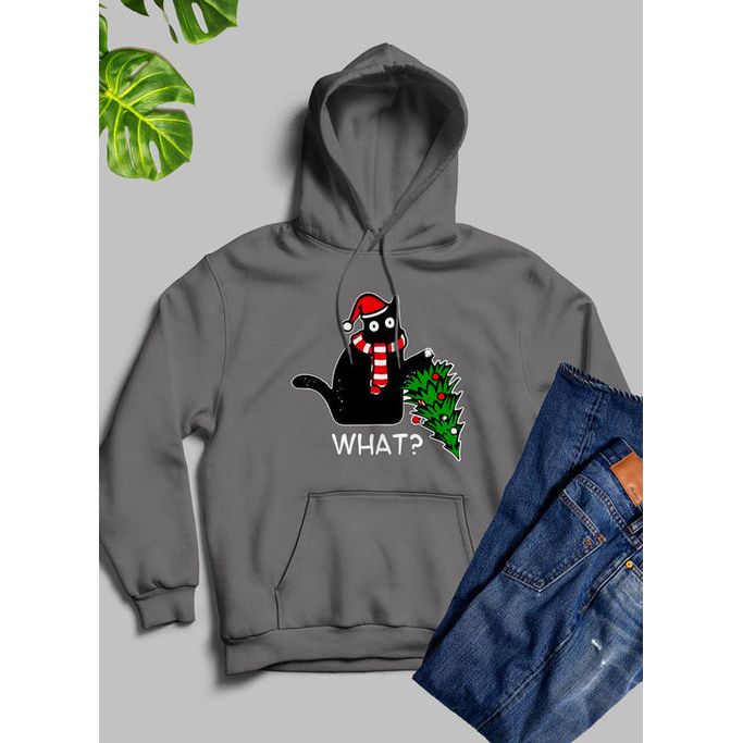 What Cat Christmas Tree Hoodie