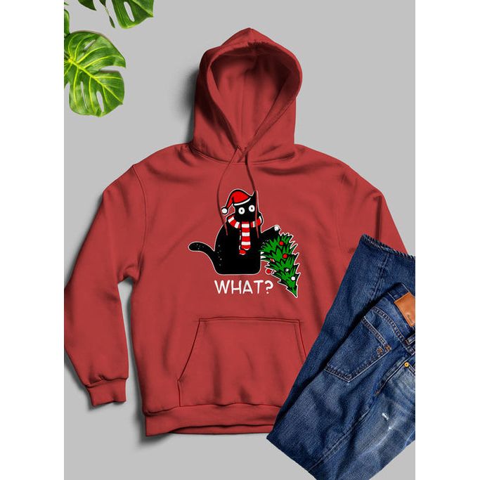 What Cat Christmas Tree Hoodie