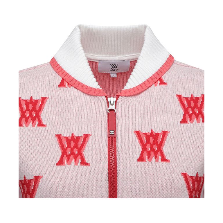 ANEW Golf: Women Back New Logo Cardigan - White - Sportkyu