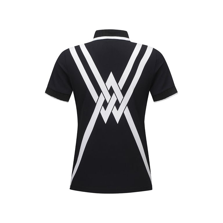 ANEW Golf: Women Back Signature Logo Pique Short T-Shirt - Sportkyu