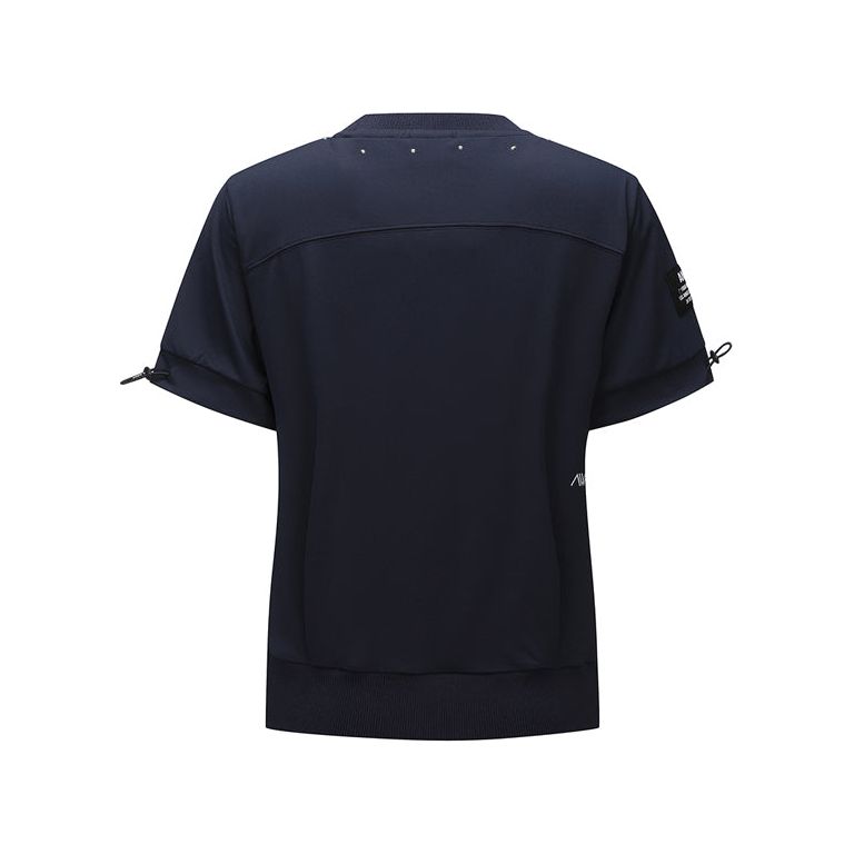 ANEW Golf: Women Beads Point Crop Short Sleeve  T-Shirt - Navy - Sportkyu