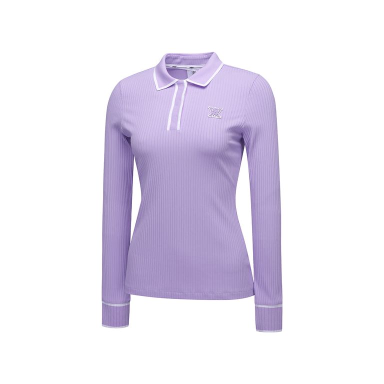 ANEW Golf: Women Collar Point Ribbed Long T-Shirt