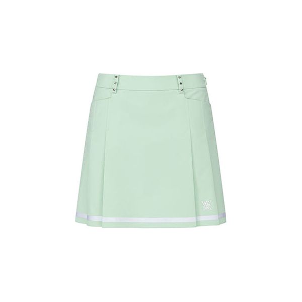 ANEW Golf: Women Half Pleats Under Line Point Skirt - Light Green - Sportkyu