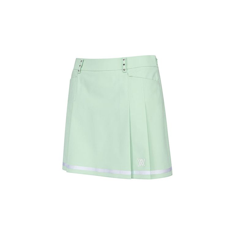 ANEW Golf: Women Half Pleats Under Line Point Skirt - Light Green - Sportkyu