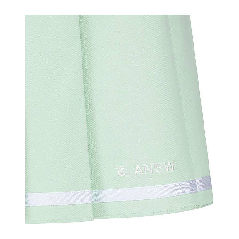 ANEW Golf: Women Half Pleats Under Line Point Skirt - Light Green - Sportkyu