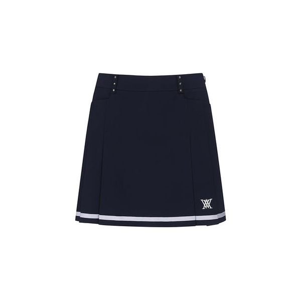 ANEW Golf: Women Half Pleats Under Line Point Skirt - Navy - Sportkyu