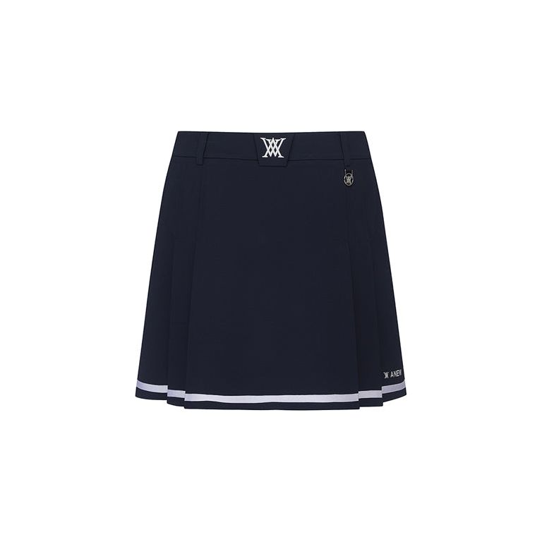 ANEW Golf: Women Half Pleats Under Line Point Skirt - Navy - Sportkyu