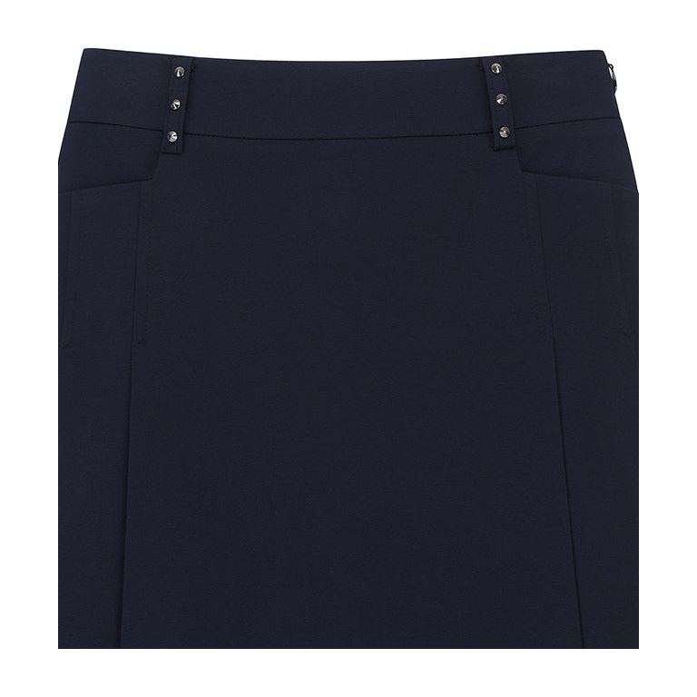 ANEW Golf: Women Half Pleats Under Line Point Skirt - Navy - Sportkyu