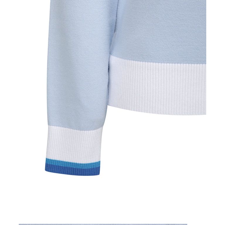 ANEW Golf: Women Logo Combination Pastel Sweater - Sky Blue