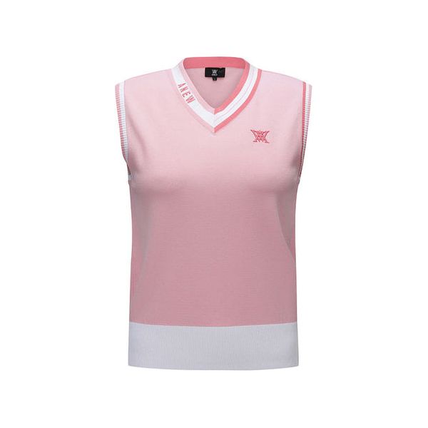 ANEW Golf: Women V-Neck Sweater Vest - Light Pink - Sportkyu