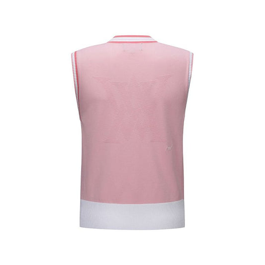 ANEW Golf: Women V-Neck Sweater Vest - Light Pink - Sportkyu