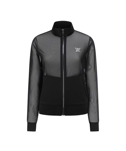 ANEW Golf: Women's IT Mesh Full Zip-Up Jacket - Black - Sportkyu