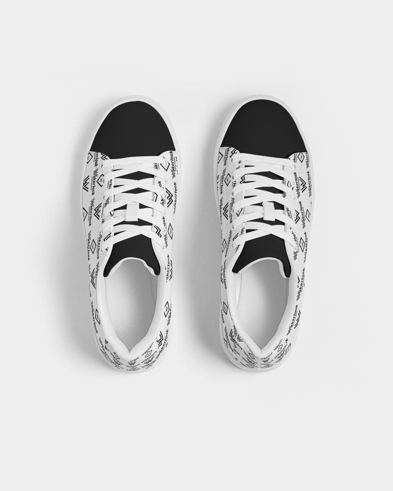 Wakerlook imitatieleren herensneaker 