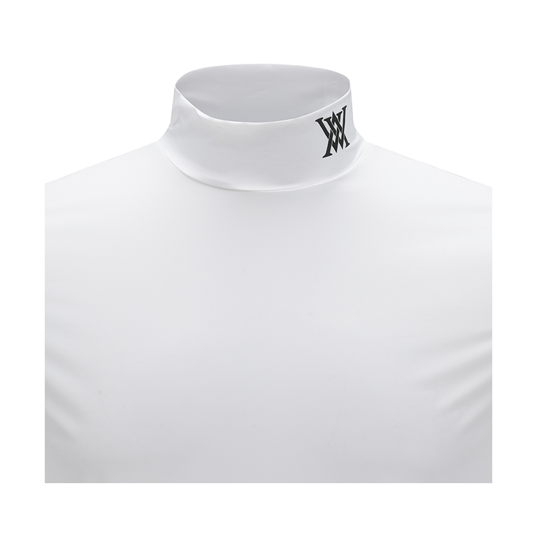 ANEW Golf: Men Cold Fabric High Neck T-Shirt - White