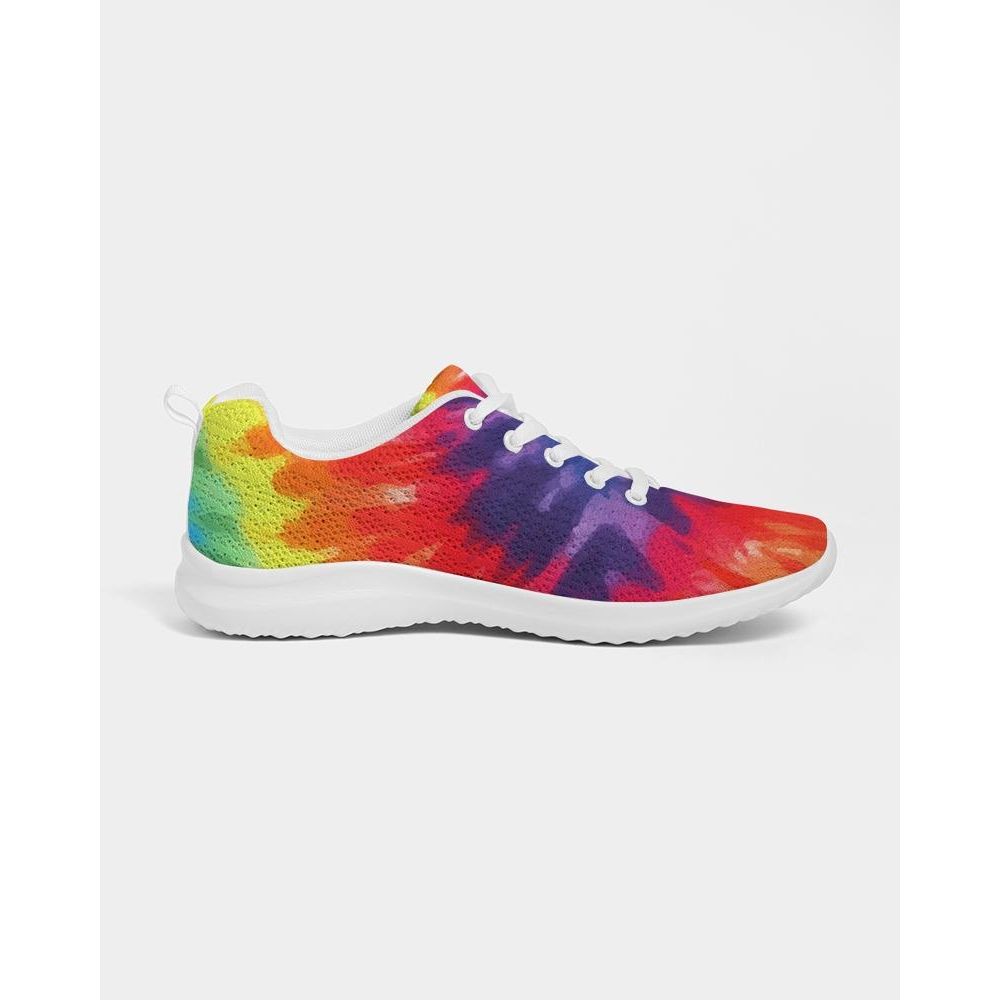 Damessneakers - Veelkleurig tie-dye stijl laag canvas hardlopen 