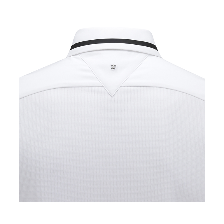 ANEW Golf: Men Back Triangular Point Short T-Shirt - White - Sportkyu