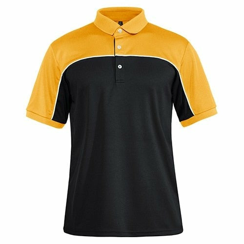 Color Block T-Shirts Mens Short Sleeve Polo Shirts Fashion Casual Golf - Sportkyu