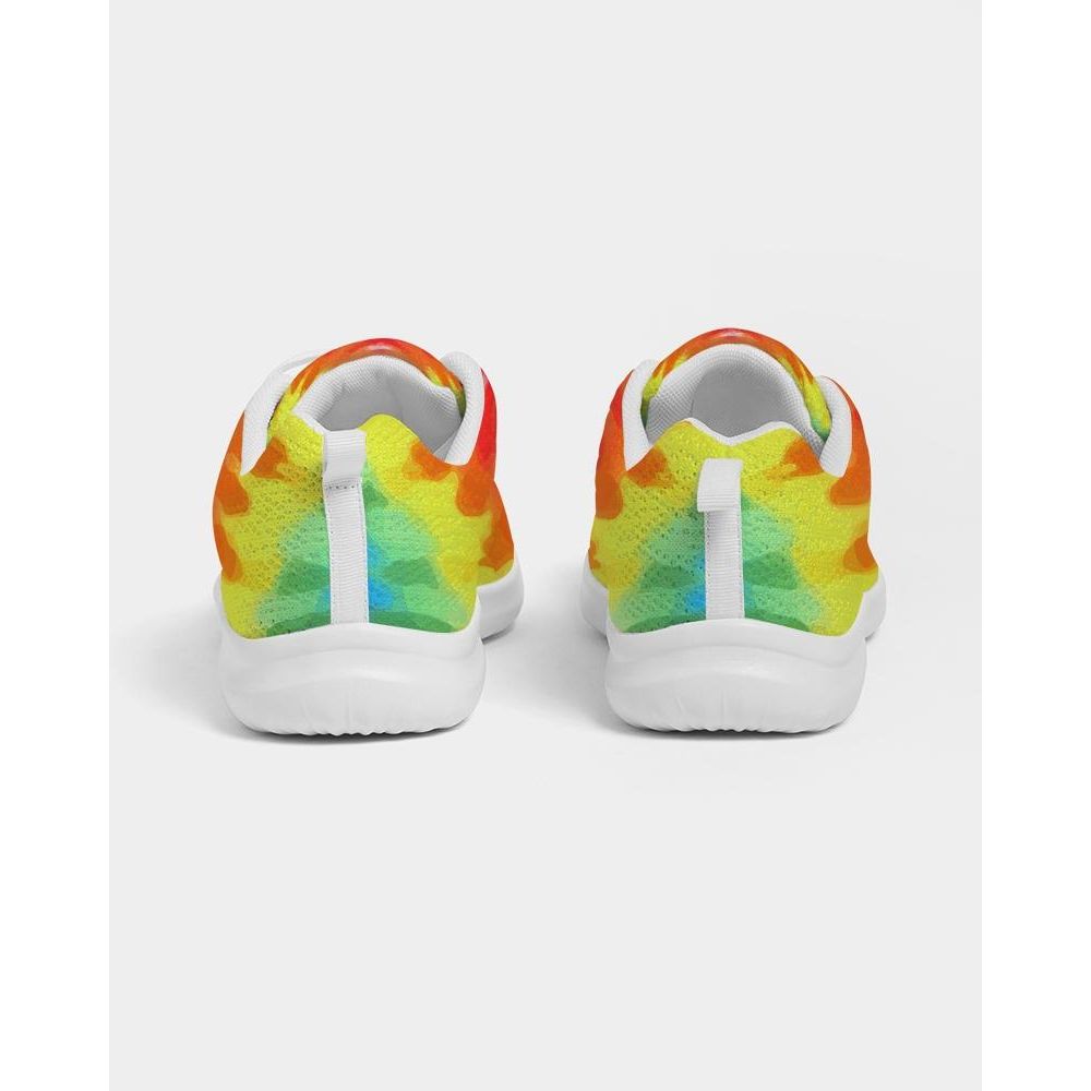 Damessneakers - Veelkleurig tie-dye stijl laag canvas hardlopen 