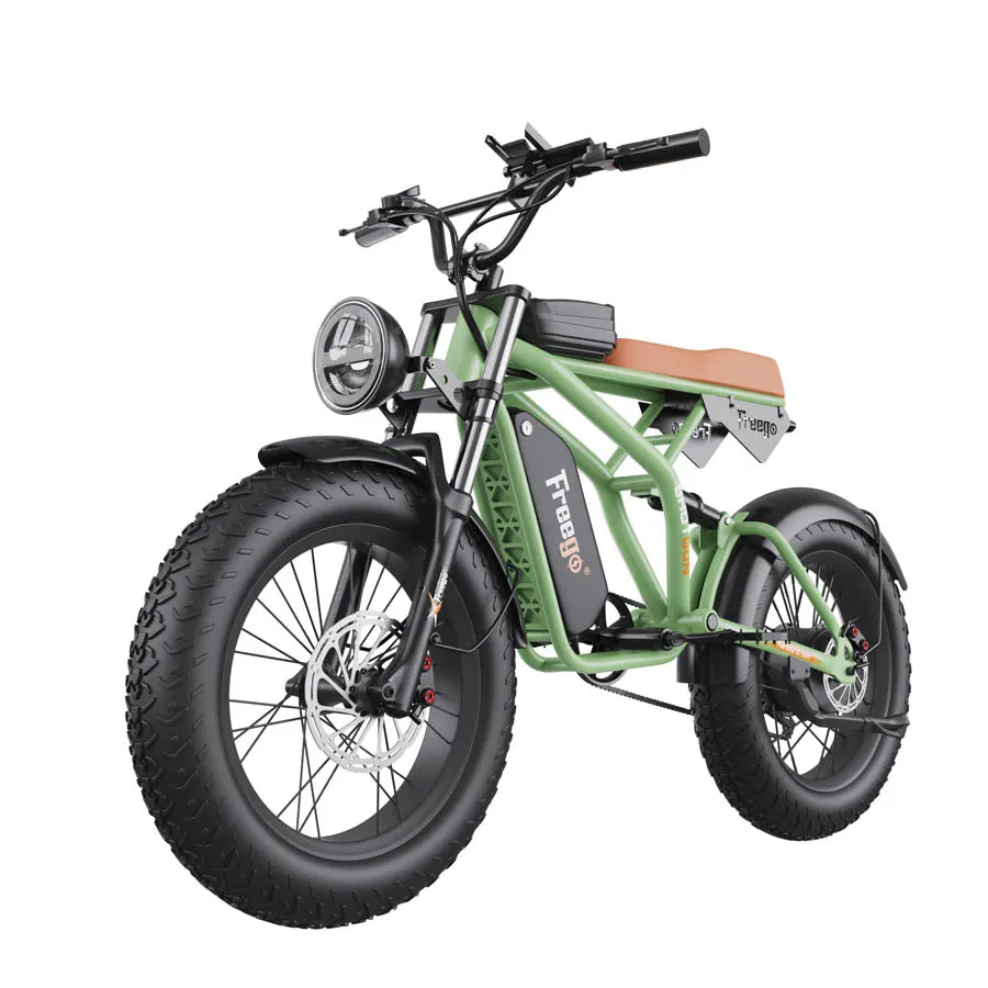 1400W Motor 7 Speed Gears Fat Tires Off Road Electric Bike - Sportkyu