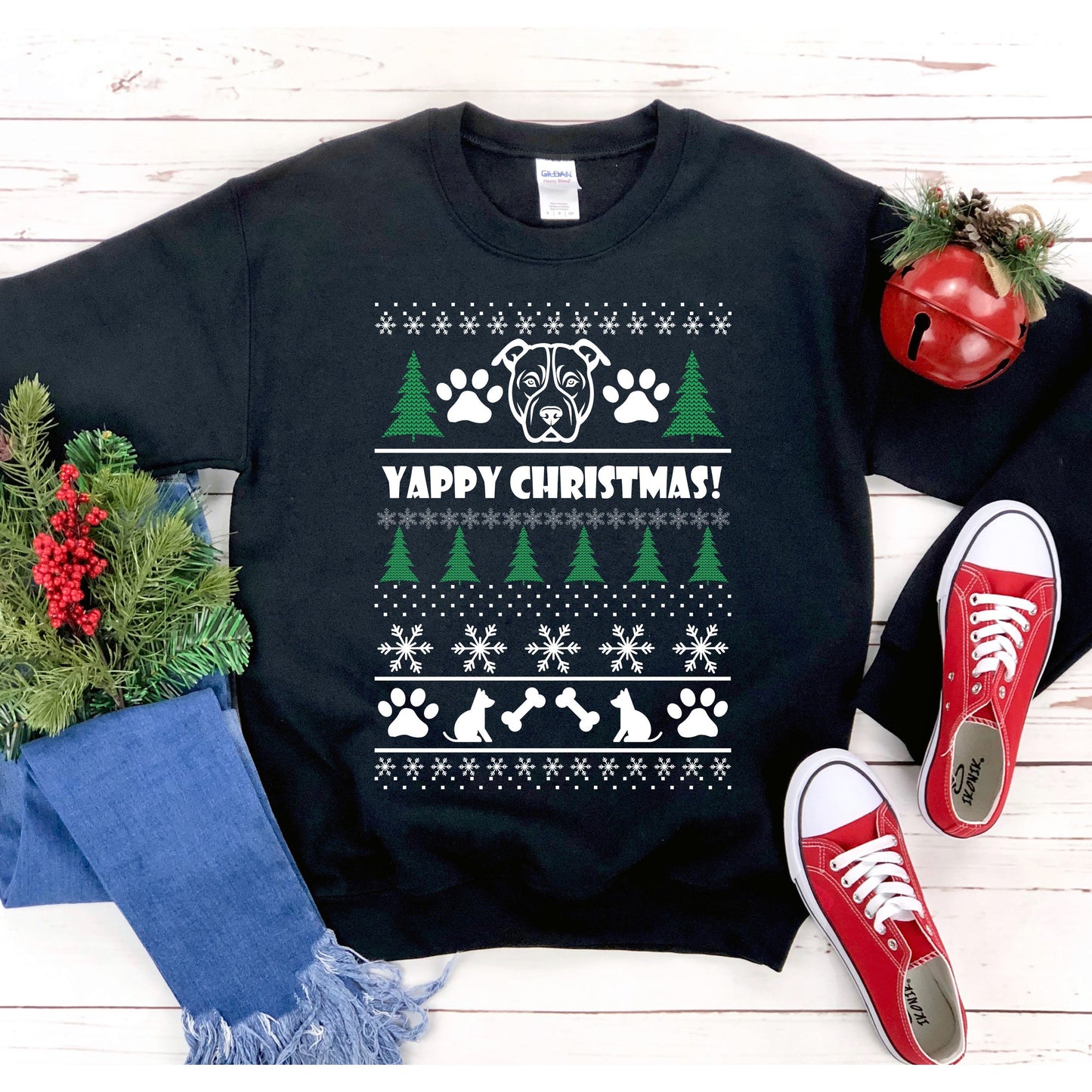 Yappy kerstsweatshirt