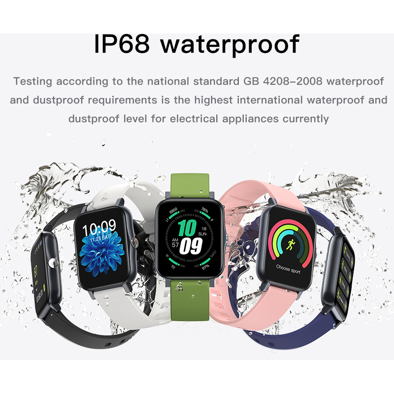 High Quality Waterproof Full Touch Screen Sport Bluetooth SmartWatch