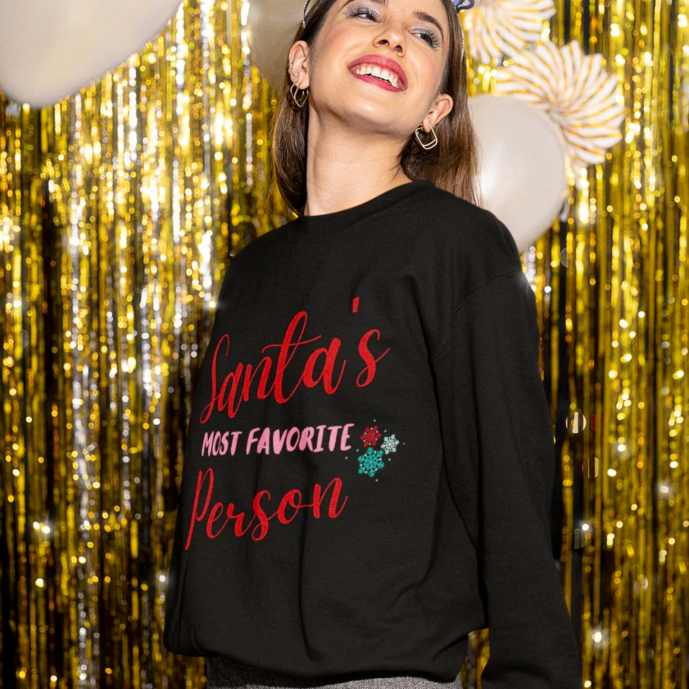 Dames Santa's favoriete sweatshirt 