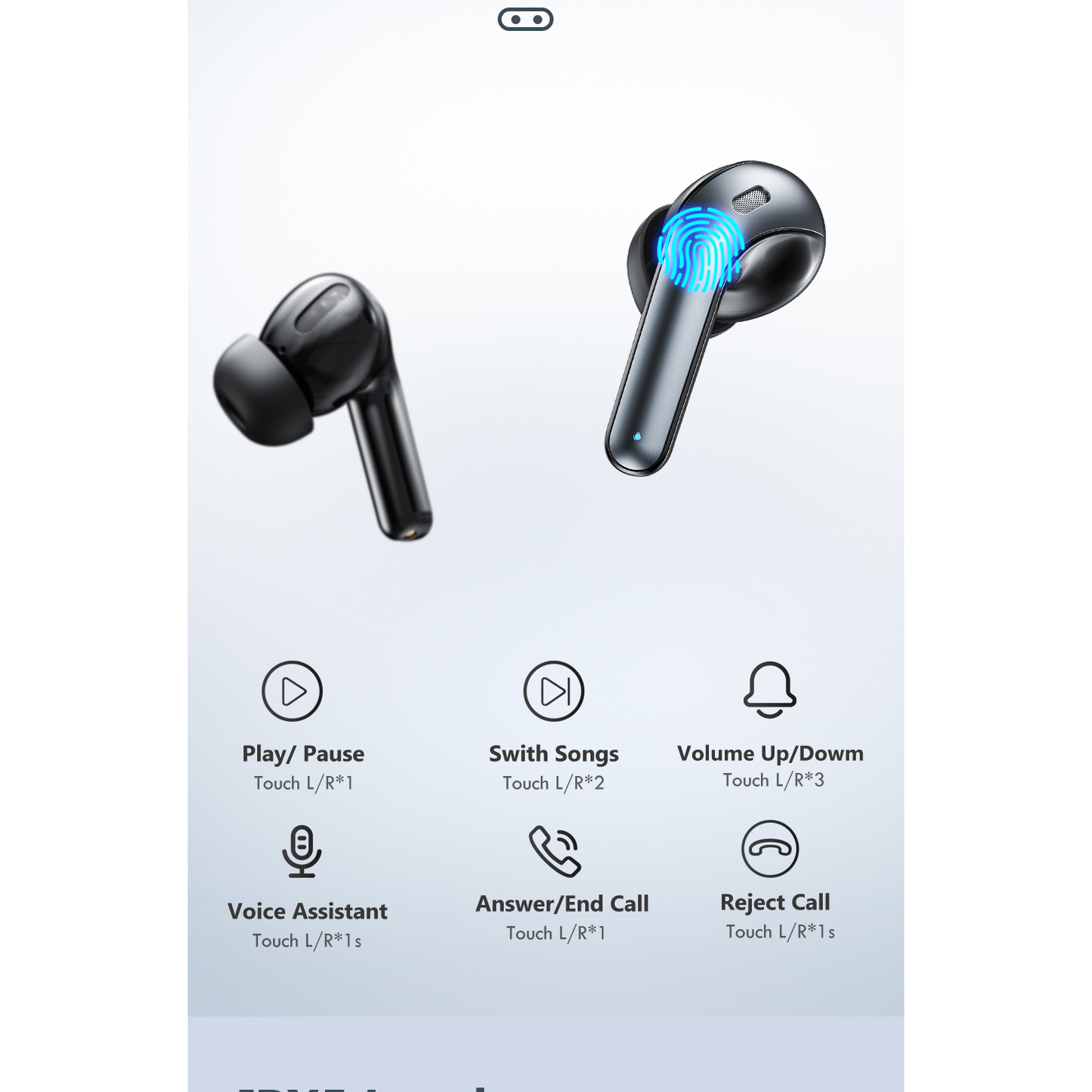 LED TWS Earbuds Bluetooth 5.0 Earphones for Huawei Iphone - Sportkyu