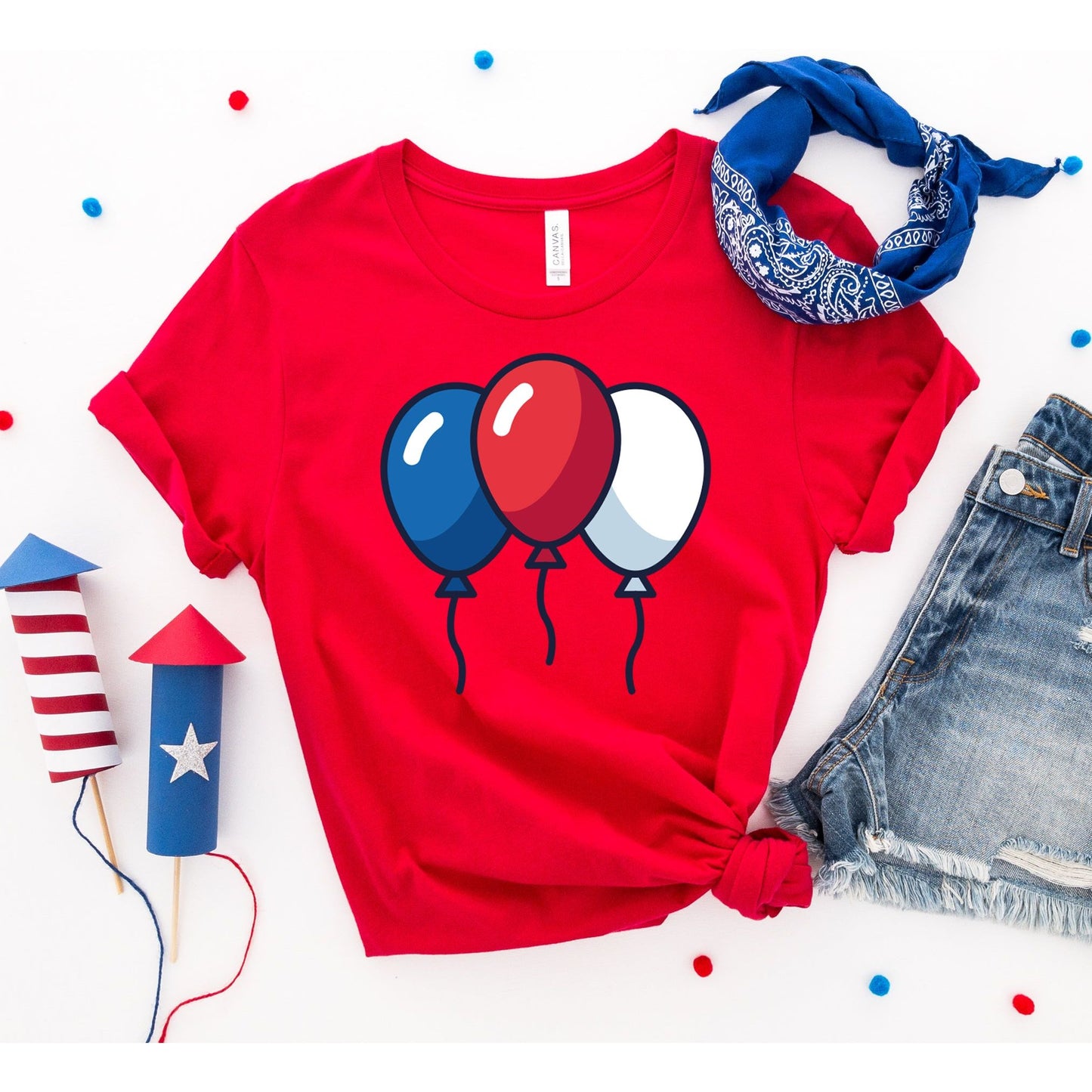 4th of July Balloons T-shirt