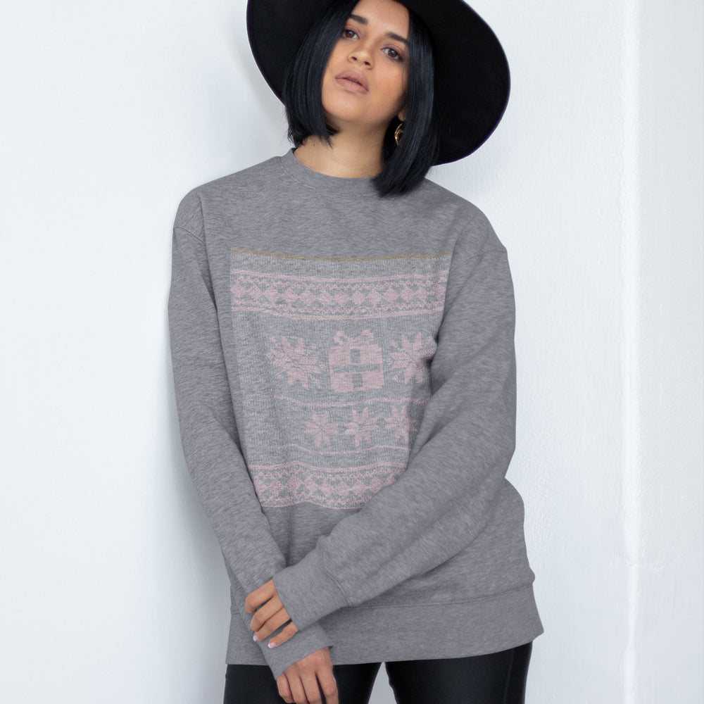 Dames Kerst Faux Geborduurd Sweatshirt