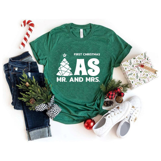 Eerste Kerst Meneer En Mevrouw Shirt 